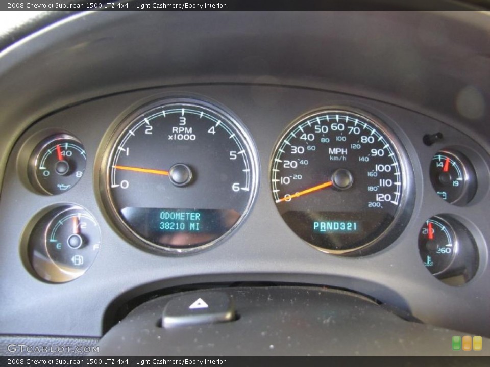 Light Cashmere/Ebony Interior Gauges for the 2008 Chevrolet Suburban 1500 LTZ 4x4 #38005138