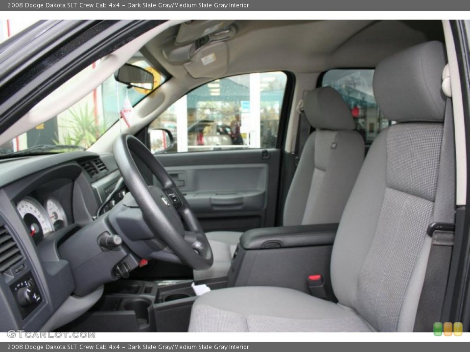 Dark Slate Gray/Medium Slate Gray Interior Photo for the 2008 Dodge Dakota SLT Crew Cab 4x4 #38005538