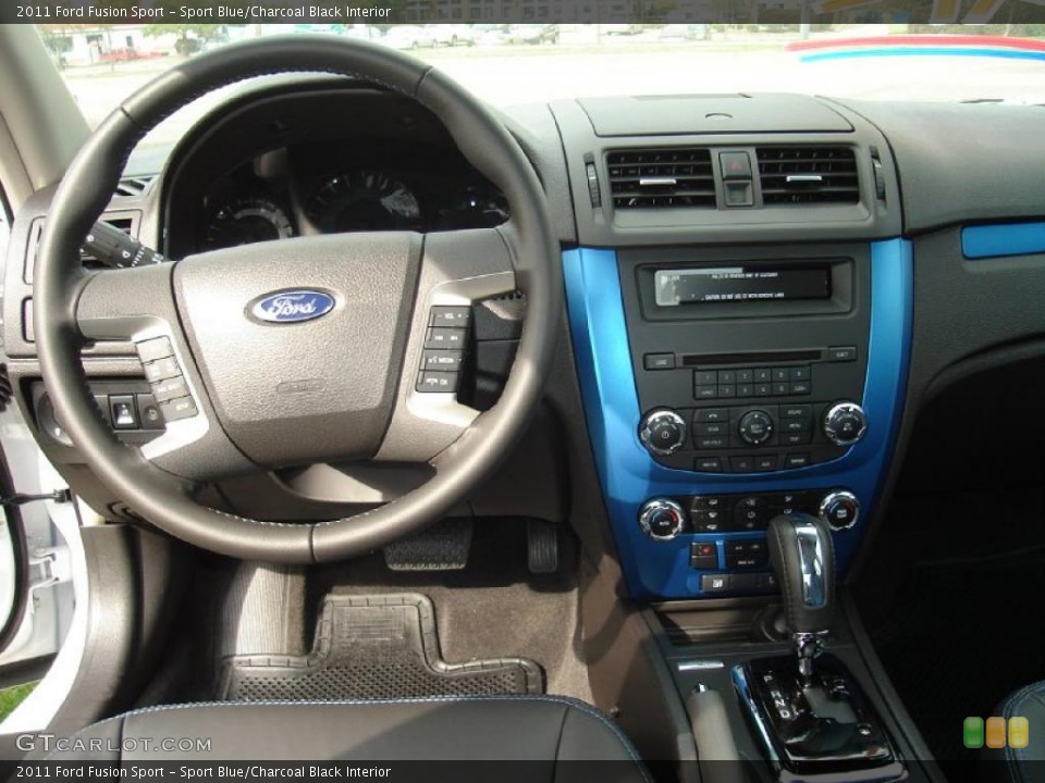 Sport Blue/Charcoal Black Interior Dashboard for the 2011 Ford Fusion Sport #38005542