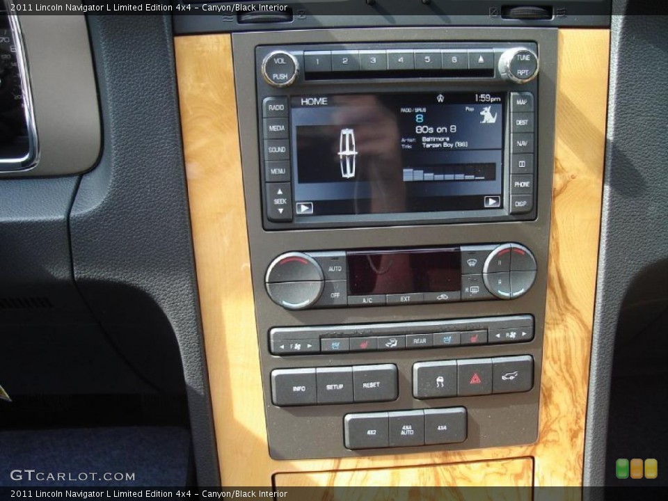 Canyon/Black Interior Controls for the 2011 Lincoln Navigator L Limited Edition 4x4 #38006054