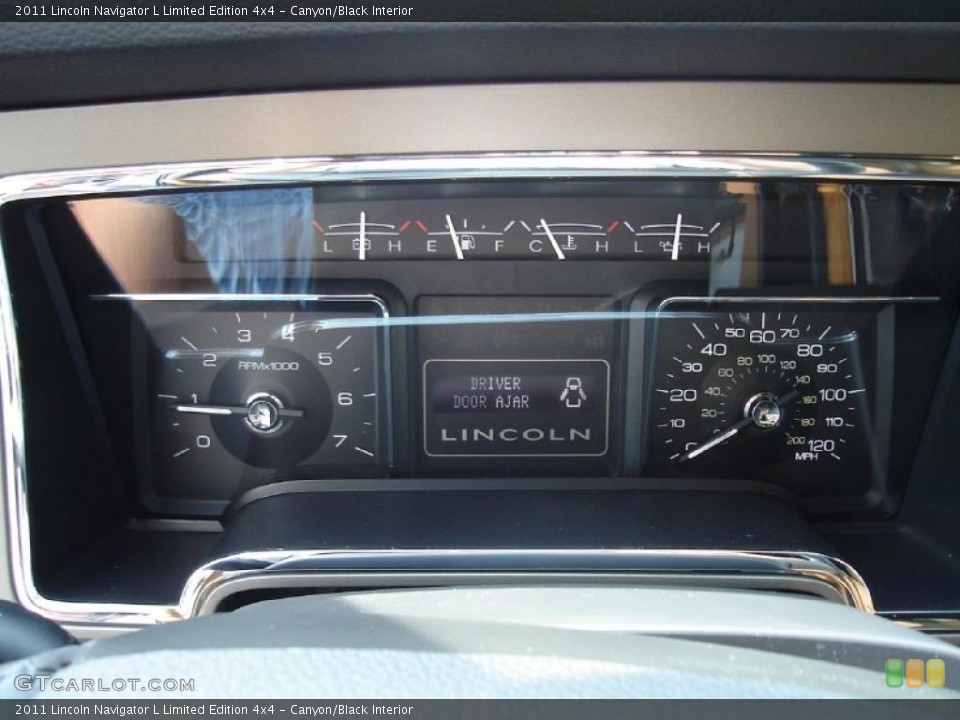 Canyon/Black Interior Gauges for the 2011 Lincoln Navigator L Limited Edition 4x4 #38006058