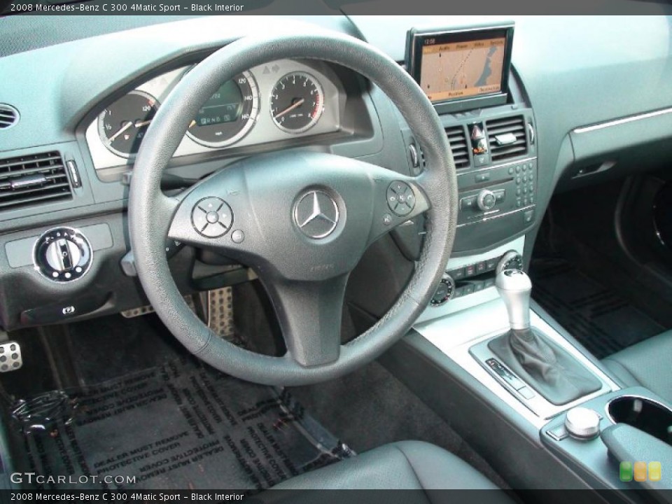 Black Interior Photo for the 2008 Mercedes-Benz C 300 4Matic Sport #38006146