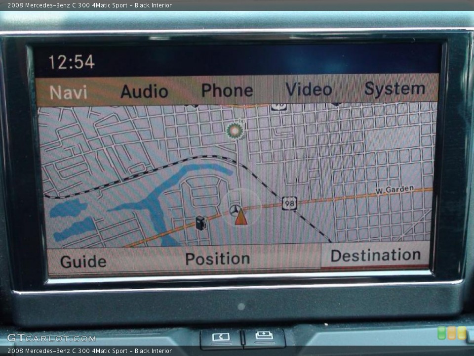 Black Interior Navigation for the 2008 Mercedes-Benz C 300 4Matic Sport #38006230