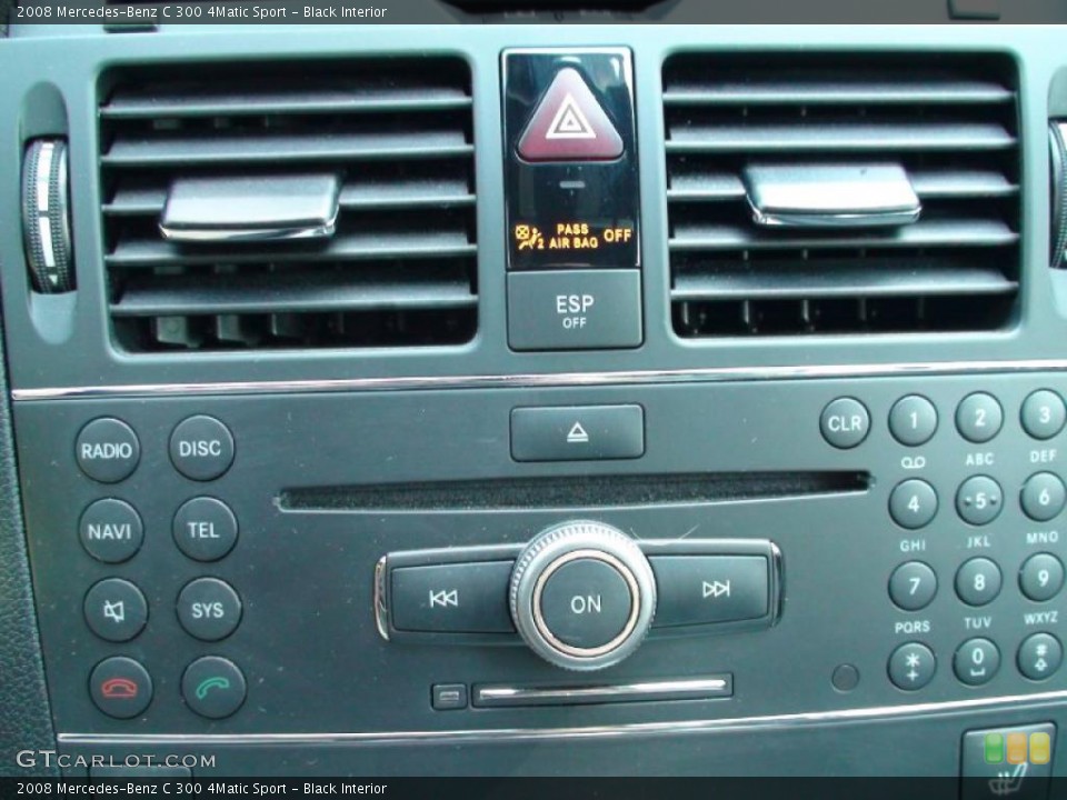 Black Interior Controls for the 2008 Mercedes-Benz C 300 4Matic Sport #38006250