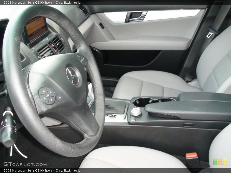 Grey/Black Interior Photo for the 2008 Mercedes-Benz C 300 Sport #38006594