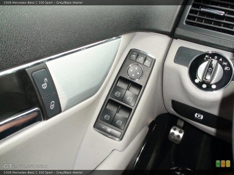 Grey/Black Interior Controls for the 2008 Mercedes-Benz C 300 Sport #38006634