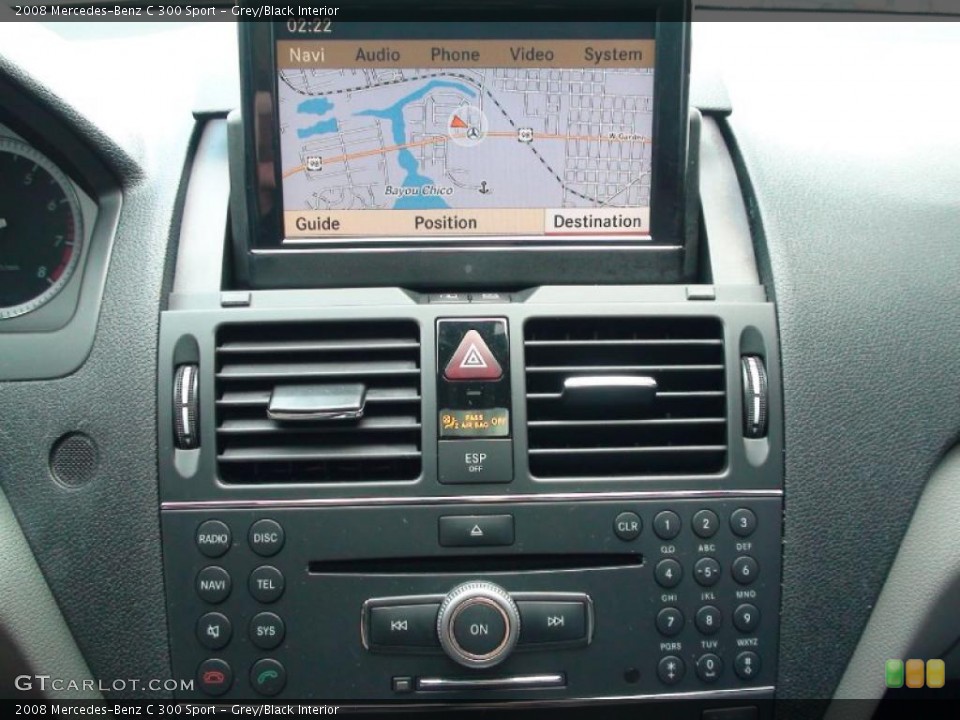 Grey/Black Interior Navigation for the 2008 Mercedes-Benz C 300 Sport #38006662