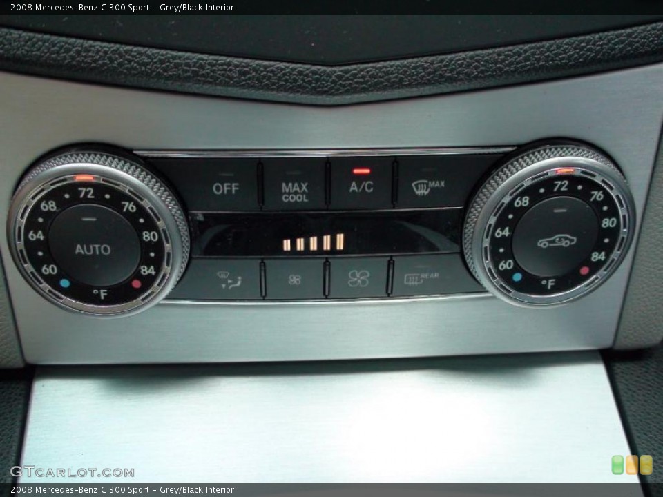 Grey/Black Interior Controls for the 2008 Mercedes-Benz C 300 Sport #38006690