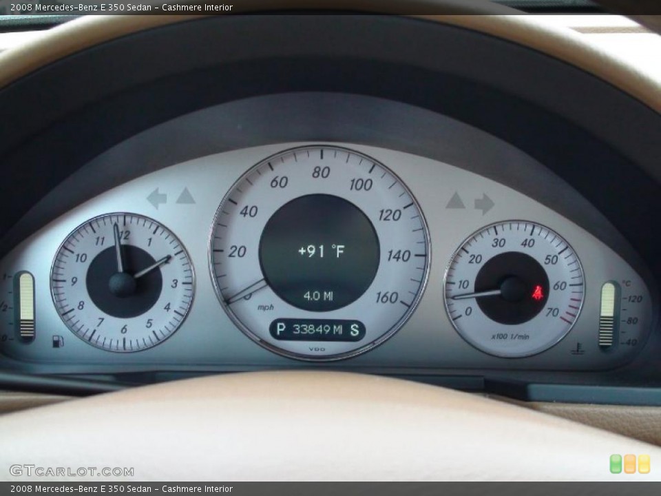 Cashmere Interior Gauges for the 2008 Mercedes-Benz E 350 Sedan #38007018