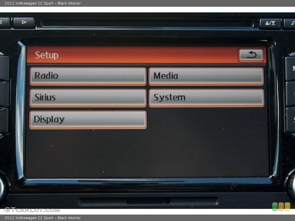 Black Interior Navigation for the 2011 Volkswagen CC Sport #38008545