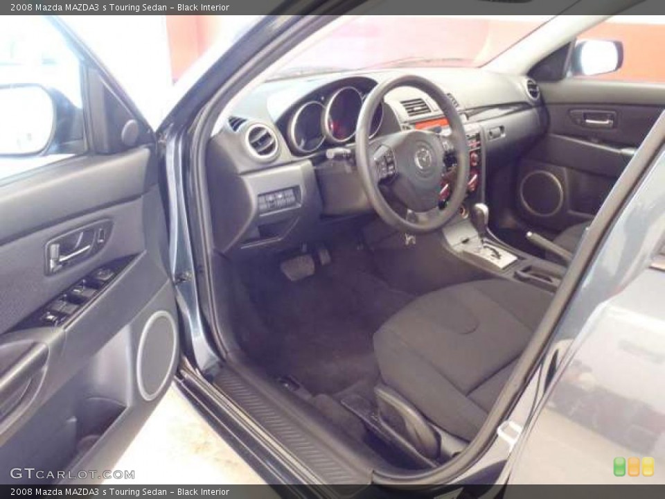 Black Interior Photo for the 2008 Mazda MAZDA3 s Touring Sedan #38009502