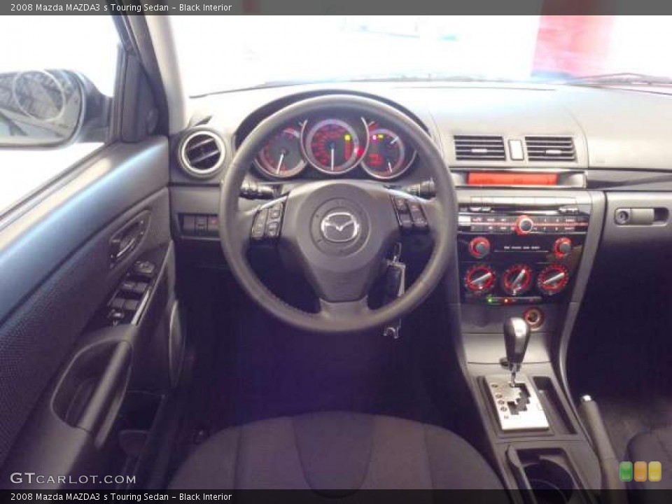 Black Interior Photo for the 2008 Mazda MAZDA3 s Touring Sedan #38009510