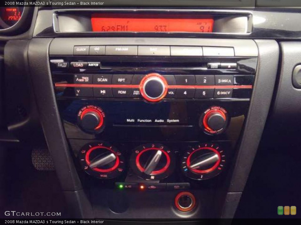 Black Interior Controls for the 2008 Mazda MAZDA3 s Touring Sedan #38009514