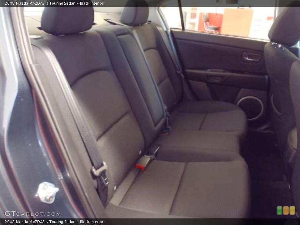 Black Interior Photo for the 2008 Mazda MAZDA3 s Touring Sedan #38009538