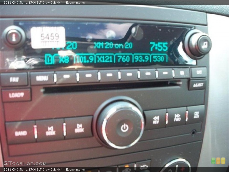 Ebony Interior Controls for the 2011 GMC Sierra 1500 SLT Crew Cab 4x4 #38011056