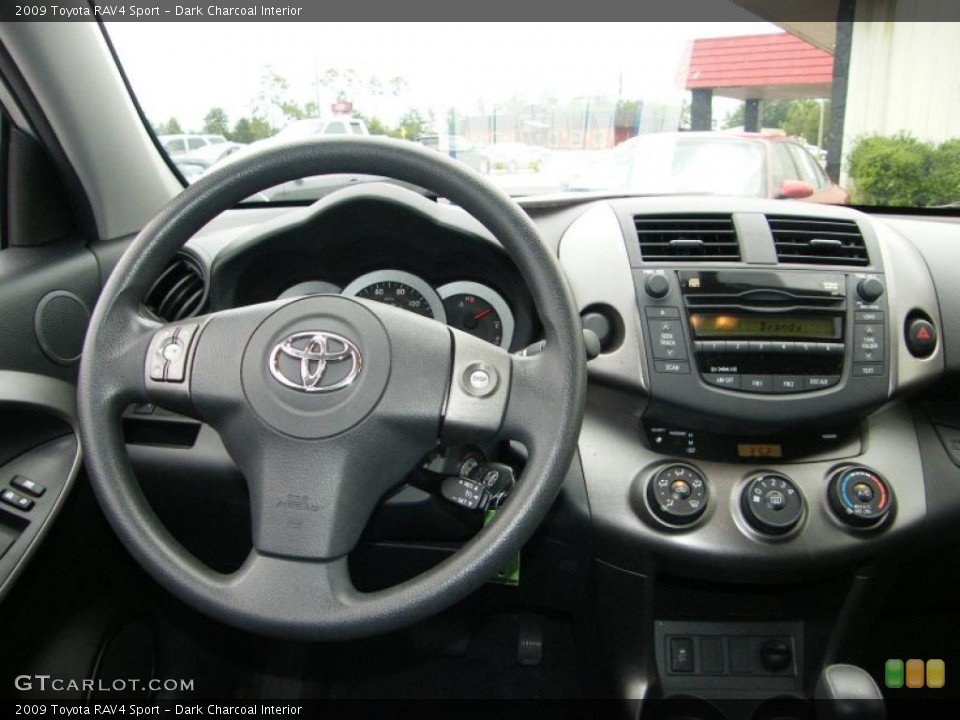 Dark Charcoal Interior Dashboard for the 2009 Toyota RAV4 Sport #38011896