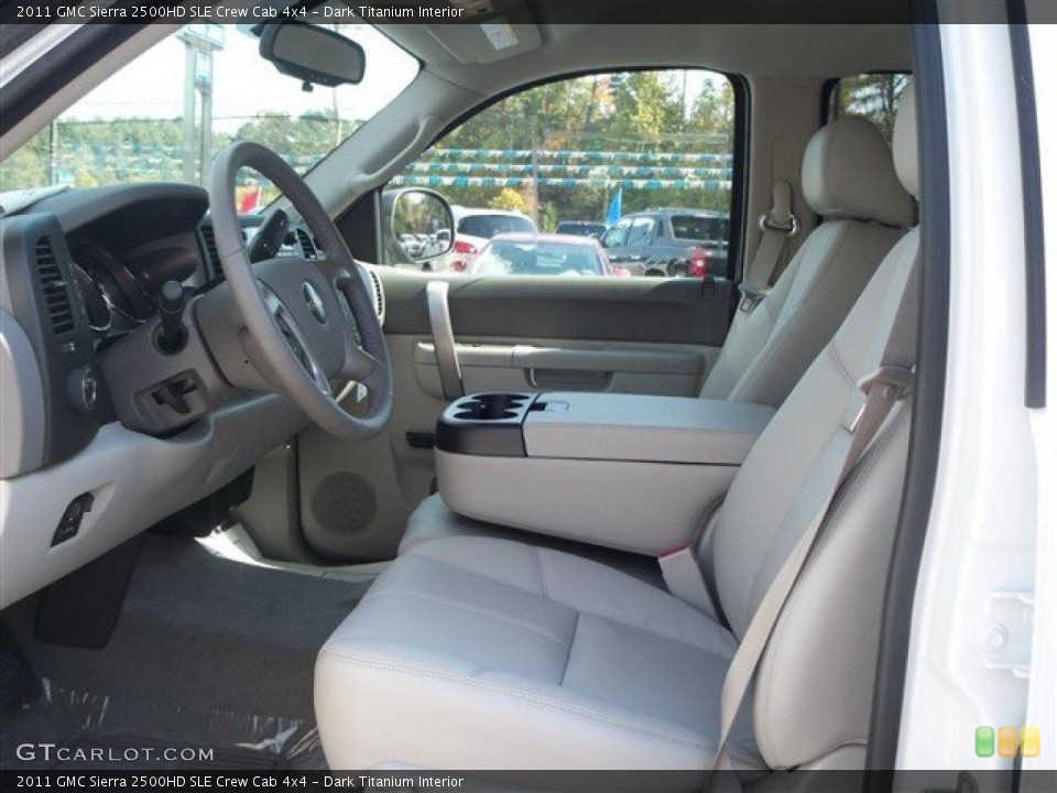 Dark Titanium Interior Photo for the 2011 GMC Sierra 2500HD SLE Crew Cab 4x4 #38011964