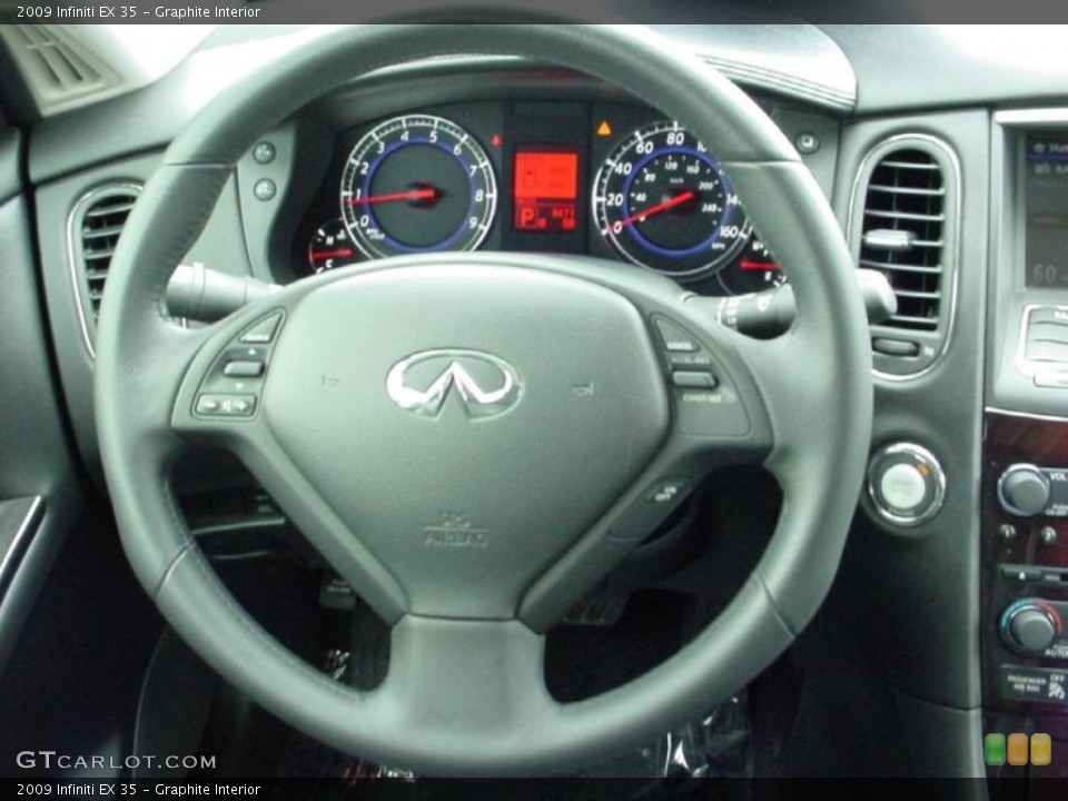Graphite Interior Steering Wheel for the 2009 Infiniti EX 35 #38012068