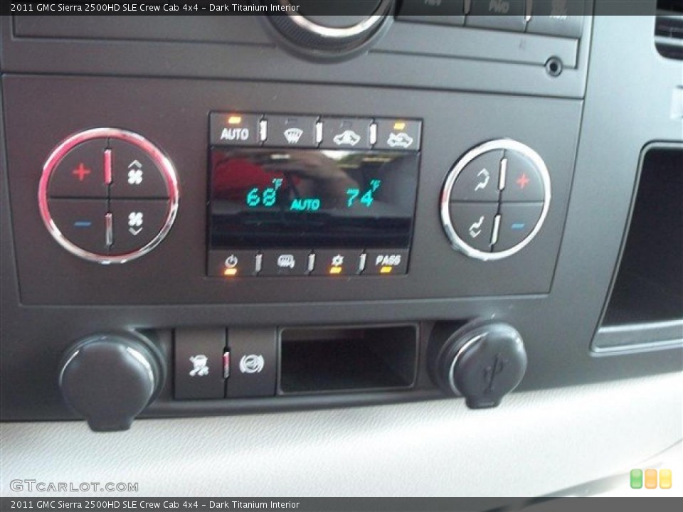 Dark Titanium Interior Controls for the 2011 GMC Sierra 2500HD SLE Crew Cab 4x4 #38012228