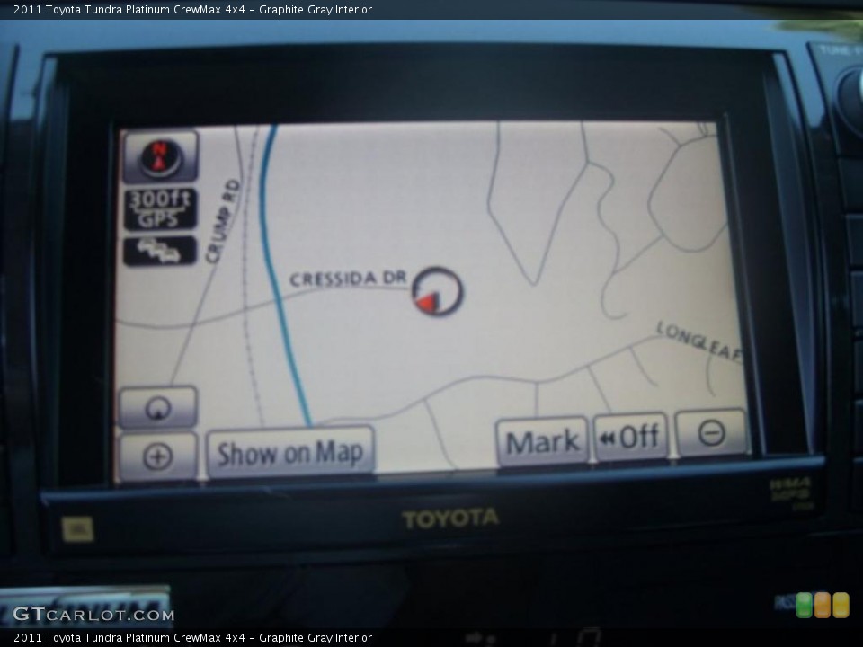 Graphite Gray Interior Navigation for the 2011 Toyota Tundra Platinum CrewMax 4x4 #38012564