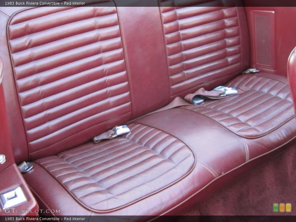 Red 1983 Buick Riviera Interiors