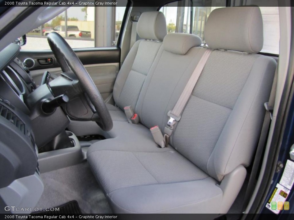 Graphite Gray Interior Photo for the 2008 Toyota Tacoma Regular Cab 4x4 #38015044