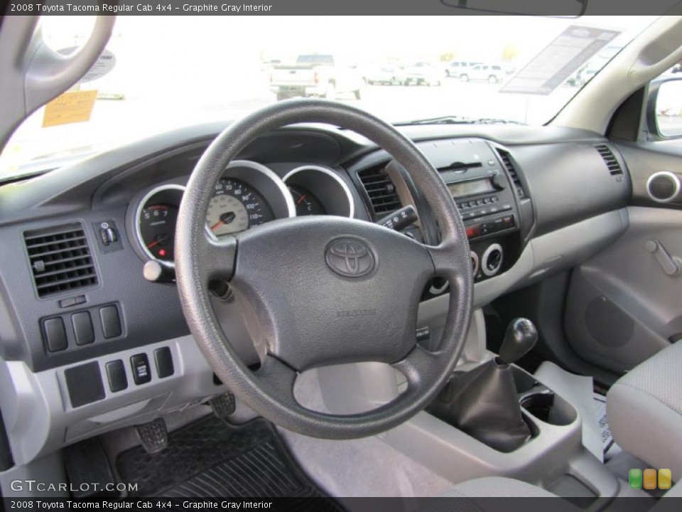 Graphite Gray Interior Photo for the 2008 Toyota Tacoma Regular Cab 4x4 #38015048