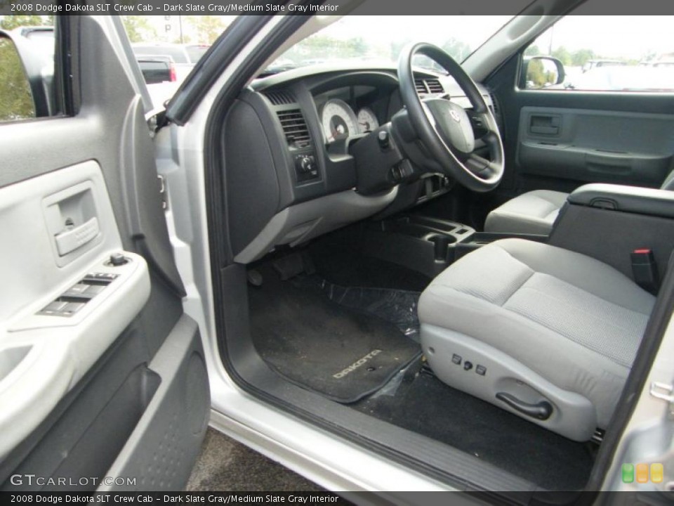 Dark Slate Gray/Medium Slate Gray Interior Photo for the 2008 Dodge Dakota SLT Crew Cab #38015464