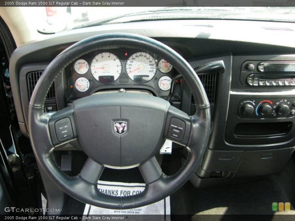 Dark Slate Gray Interior Steering Wheel for the 2005 Dodge Ram 1500 SLT Regular Cab #38016016