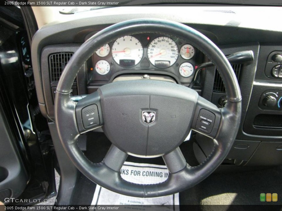 Dark Slate Gray Interior Steering Wheel for the 2005 Dodge Ram 1500 SLT Regular Cab #38016028