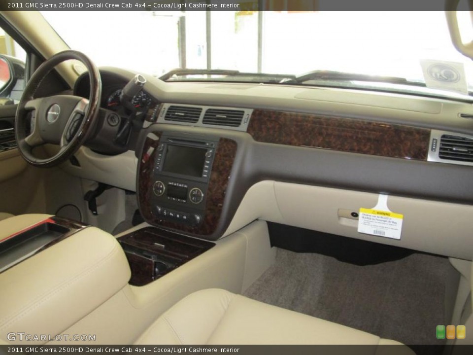 Cocoa/Light Cashmere Interior Photo for the 2011 GMC Sierra 2500HD Denali Crew Cab 4x4 #38017008