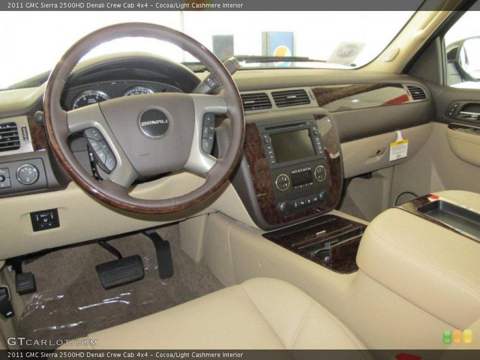 Cocoa/Light Cashmere Interior Photo for the 2011 GMC Sierra 2500HD Denali Crew Cab 4x4 #38017036