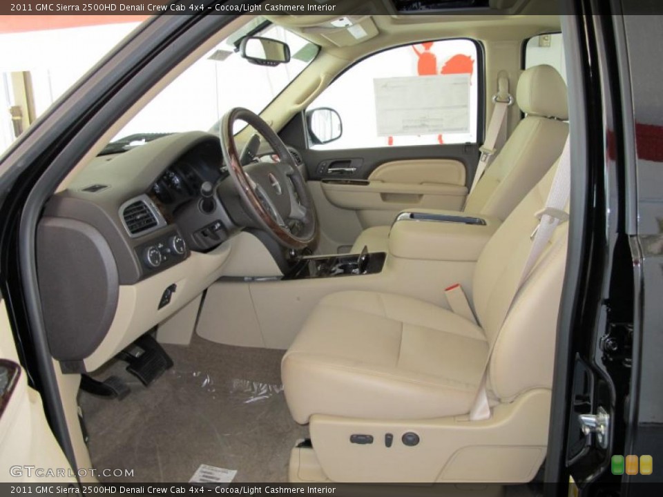 Cocoa/Light Cashmere Interior Photo for the 2011 GMC Sierra 2500HD Denali Crew Cab 4x4 #38017052