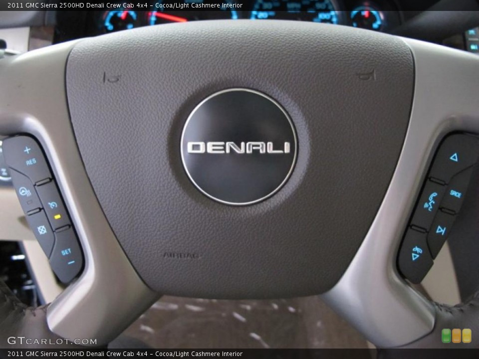 Cocoa/Light Cashmere Interior Controls for the 2011 GMC Sierra 2500HD Denali Crew Cab 4x4 #38017104