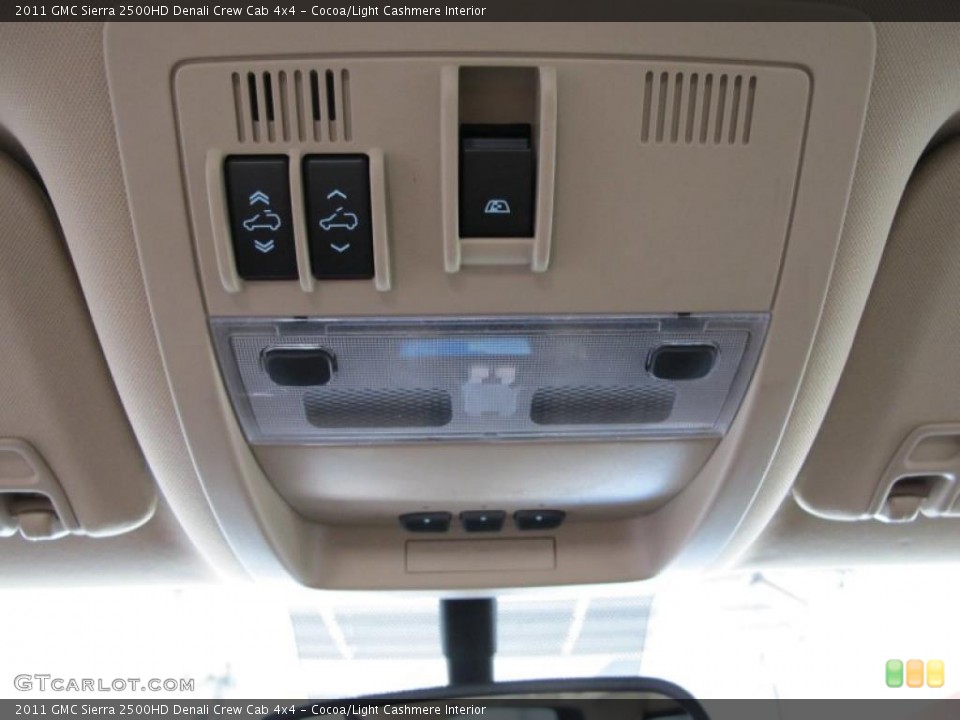 Cocoa/Light Cashmere Interior Controls for the 2011 GMC Sierra 2500HD Denali Crew Cab 4x4 #38017156