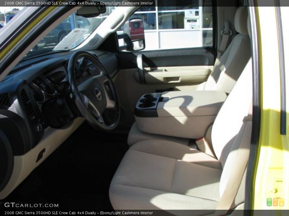 Ebony/Light Cashmere Interior Photo for the 2008 GMC Sierra 3500HD SLE Crew Cab 4x4 Dually #38017682