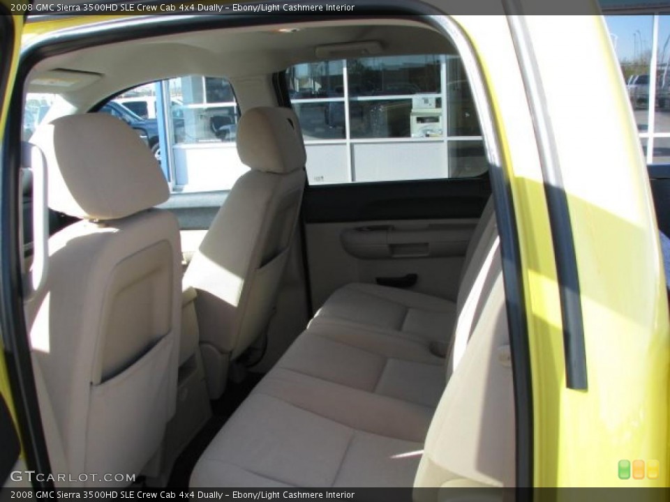 Ebony/Light Cashmere Interior Photo for the 2008 GMC Sierra 3500HD SLE Crew Cab 4x4 Dually #38017697