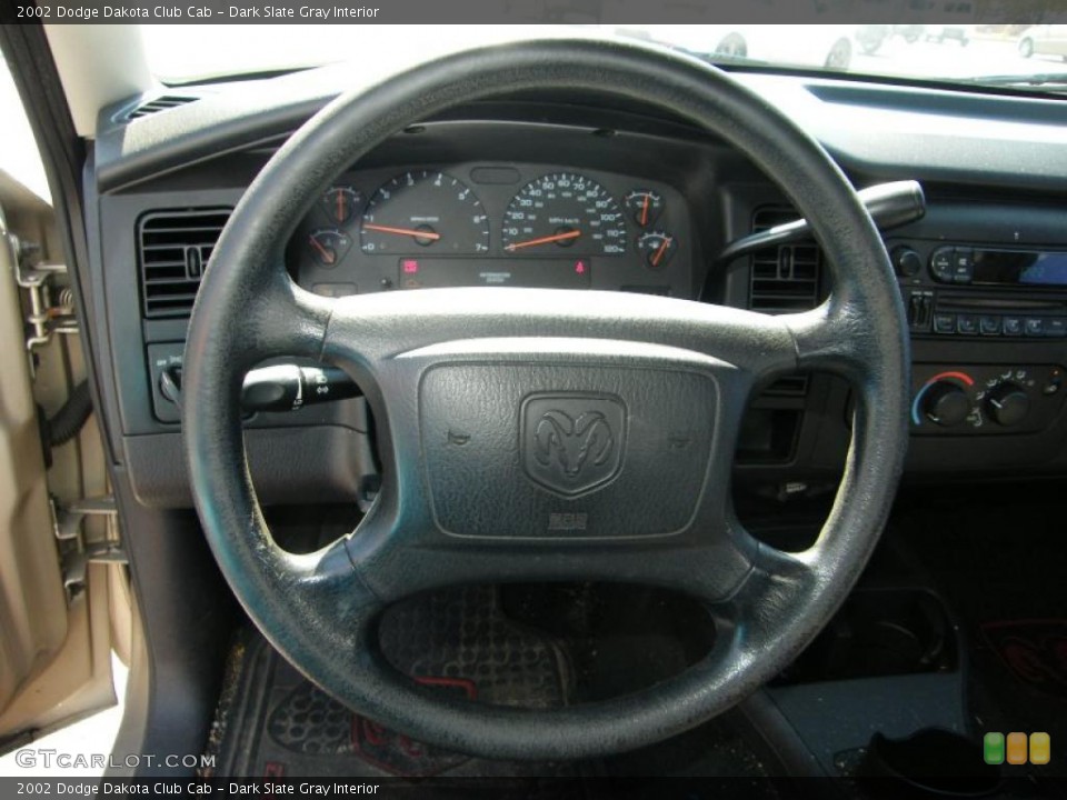 Dark Slate Gray Interior Steering Wheel for the 2002 Dodge Dakota Club Cab #38018036