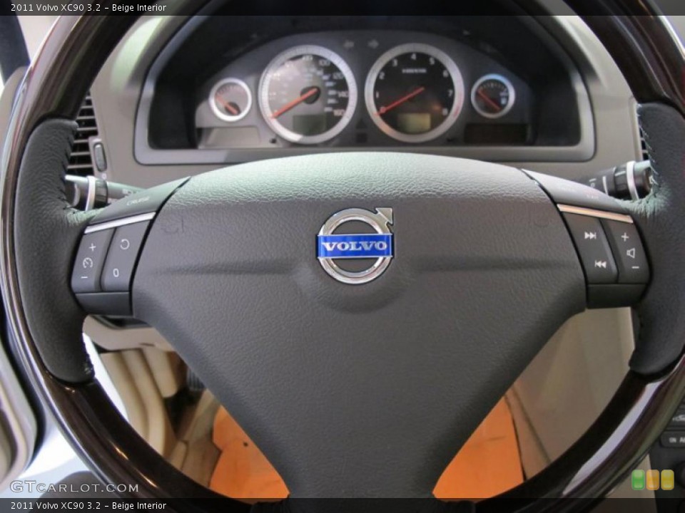Beige Interior Steering Wheel for the 2011 Volvo XC90 3.2 #38018080