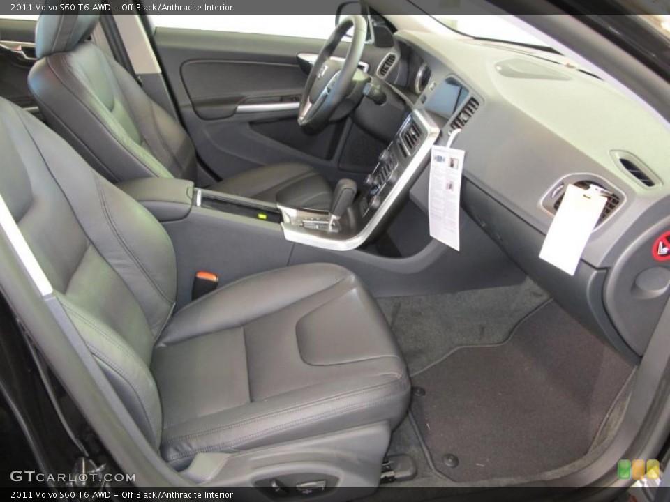 Off Black/Anthracite Interior Photo for the 2011 Volvo S60 T6 AWD #38018272