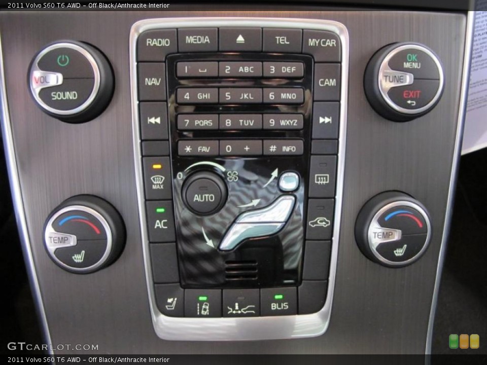 Off Black/Anthracite Interior Controls for the 2011 Volvo S60 T6 AWD #38018364