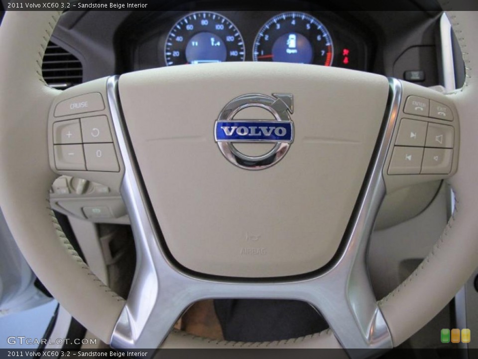 Sandstone Beige Interior Steering Wheel for the 2011 Volvo XC60 3.2 #38018692