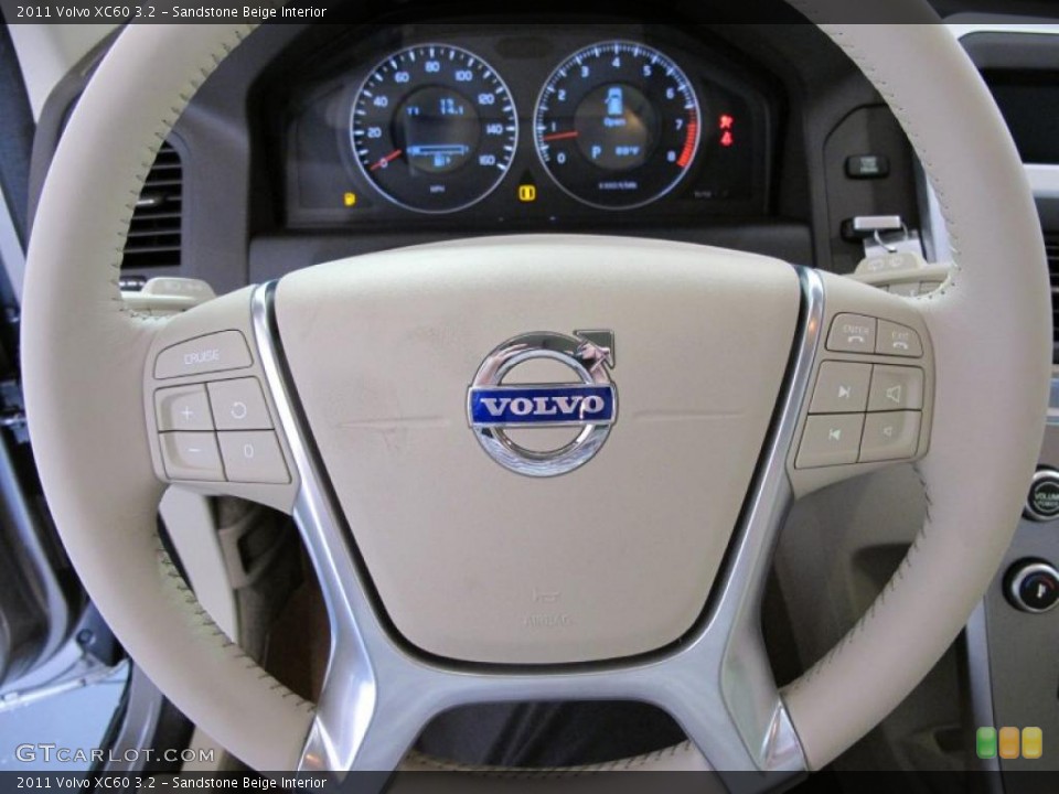 Sandstone Beige Interior Steering Wheel for the 2011 Volvo XC60 3.2 #38019044