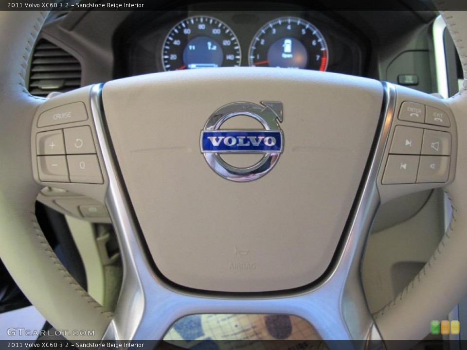 Sandstone Beige Interior Steering Wheel for the 2011 Volvo XC60 3.2 #38019360
