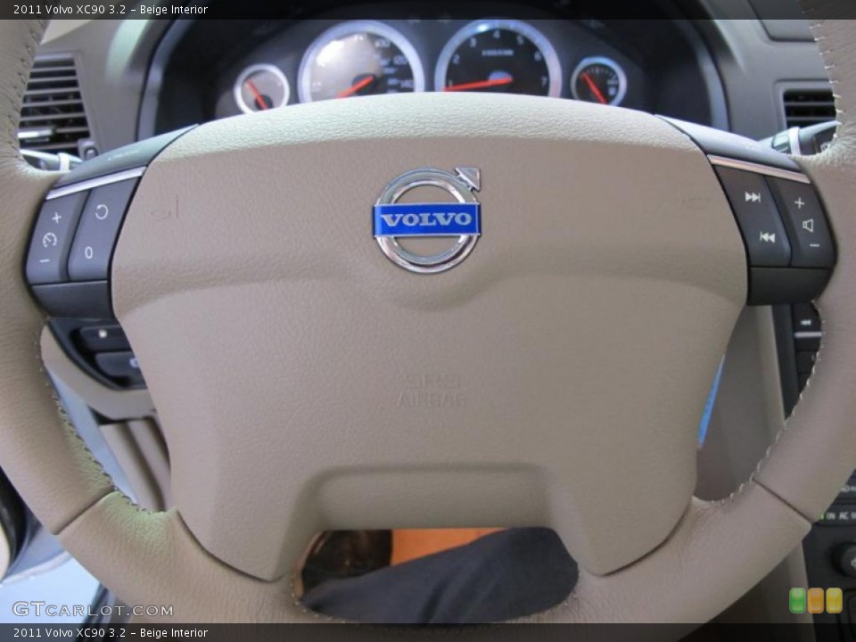 Beige Interior Steering Wheel for the 2011 Volvo XC90 3.2 #38019676