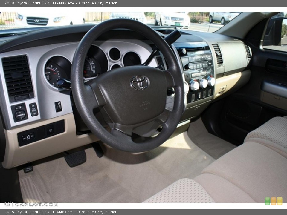 Graphite Gray Interior Photo for the 2008 Toyota Tundra TRD CrewMax 4x4 #38023728