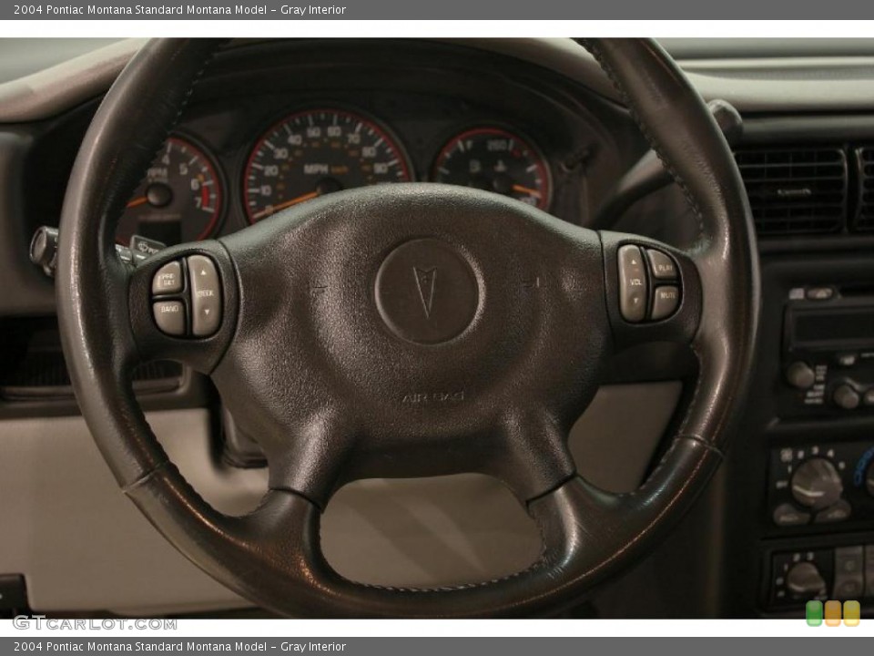 Gray Interior Steering Wheel for the 2004 Pontiac Montana  #38024780