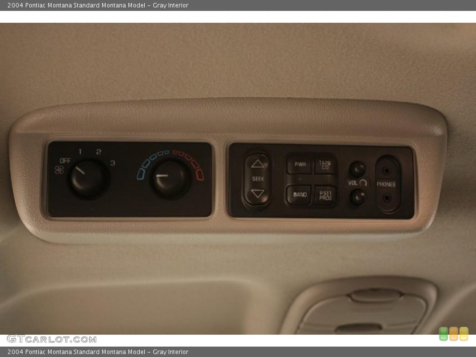Gray Interior Controls for the 2004 Pontiac Montana  #38024944