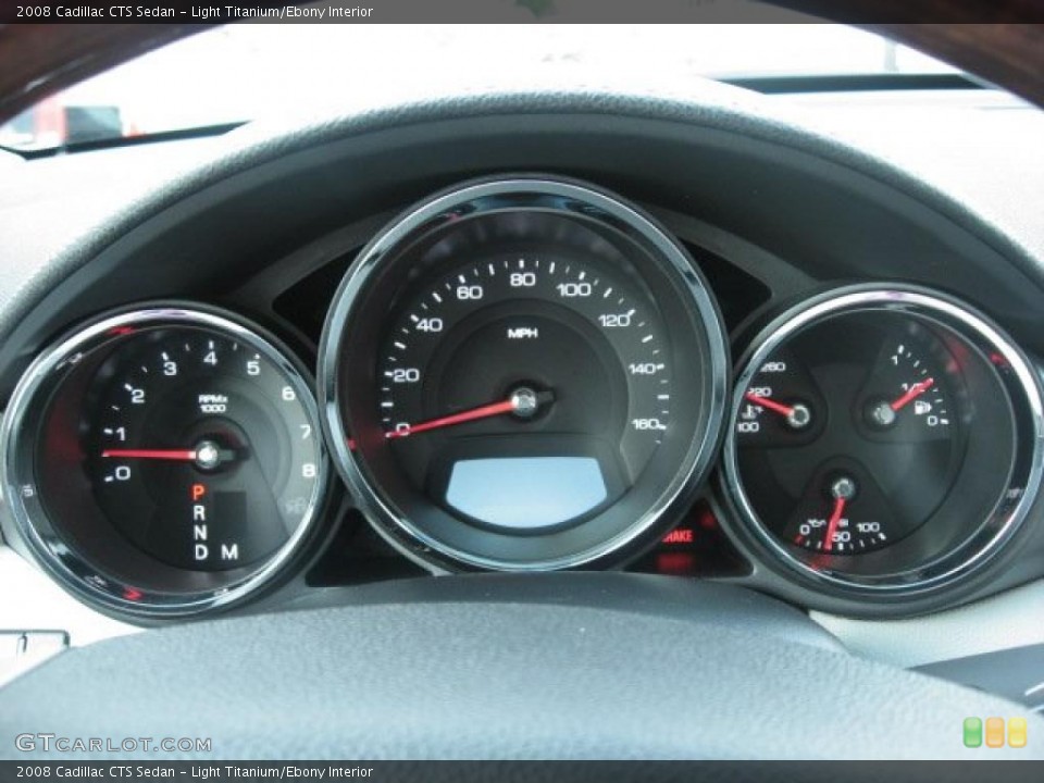Light Titanium/Ebony Interior Gauges for the 2008 Cadillac CTS Sedan #38025036