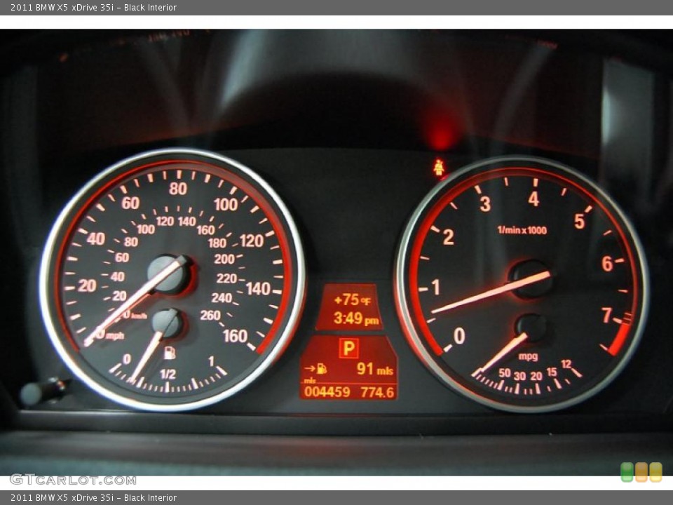 Black Interior Gauges for the 2011 BMW X5 xDrive 35i #38026493